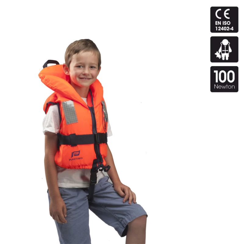 GILET PLASTIMO TYPHON ORANGE JUNIOR – Image 2