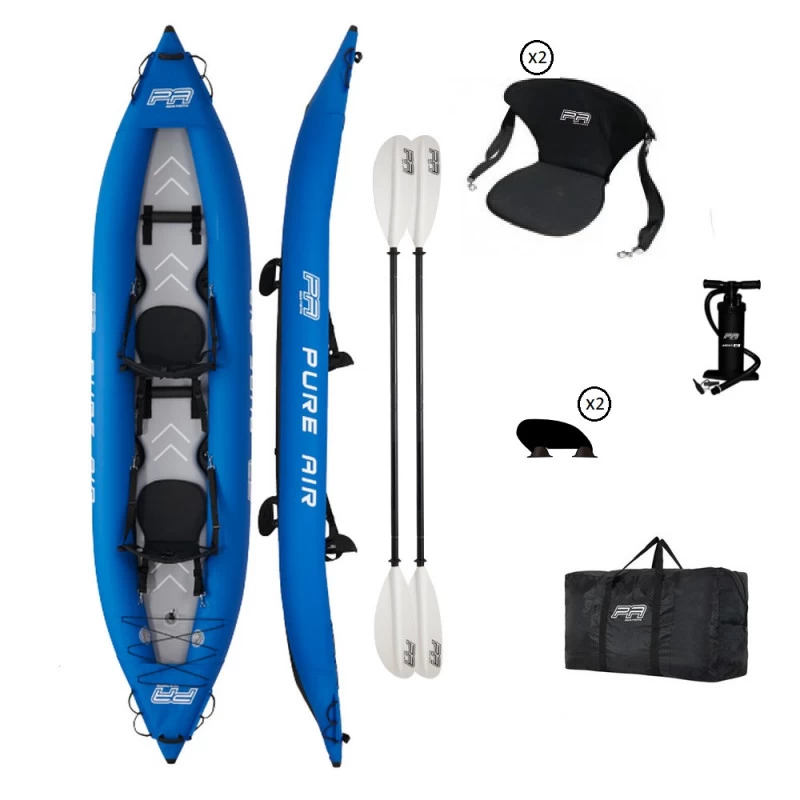 KAYAK GONFLABLE AQUA MARINA PURE AIR PLANCHER HP 2023