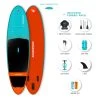 PADDLE GONFLABLE AQUA DESIGN LUCKEY 10.2