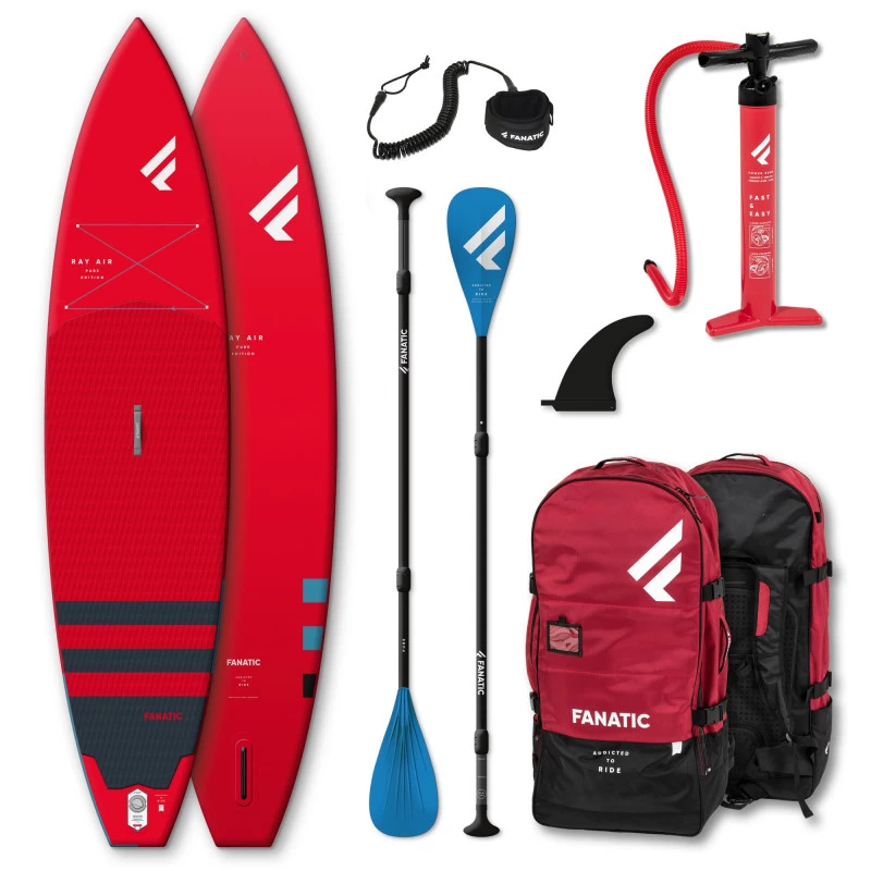 PADDLE GONFLABLE FANATIC RAY AIR 12.6 X 32 PURE ROUGE 2022 – Image 2