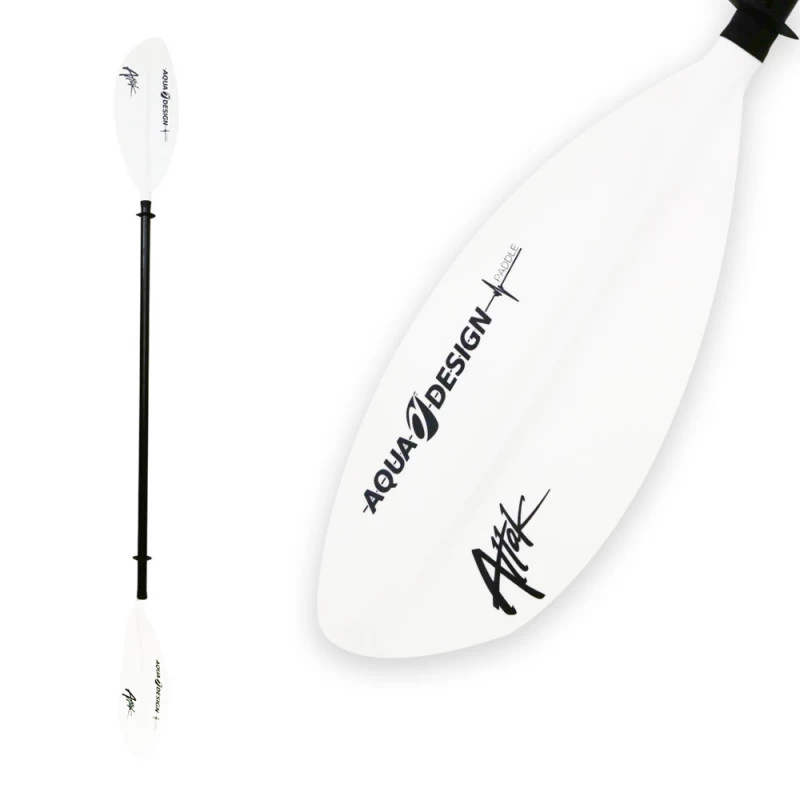 PAGAIE KAYAK AQUADESIGN ATTAK FIBRE 1 PARTIE