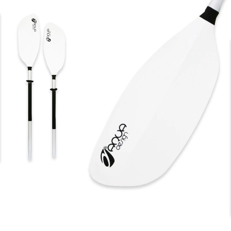 PAGAIE KAYAK AQUADESIGN WHITE 2 PARTIES 215CM – Image 2