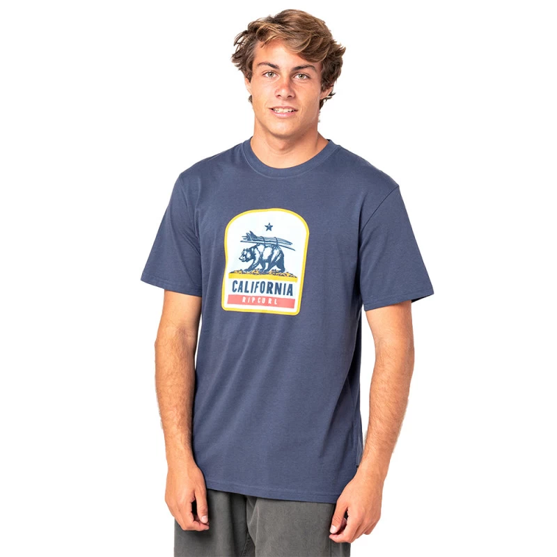 T-SHIRT RIP CURL DESTINATION ANIMALS BLEU MARINE – Image 2