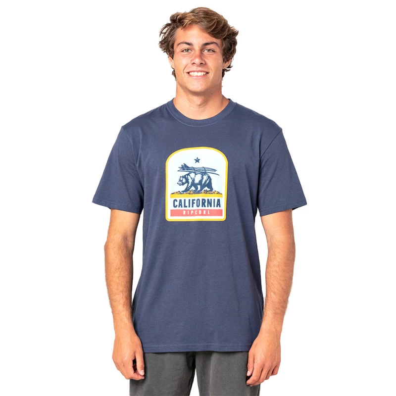 T-SHIRT RIP CURL DESTINATION ANIMALS BLEU MARINE – Image 3